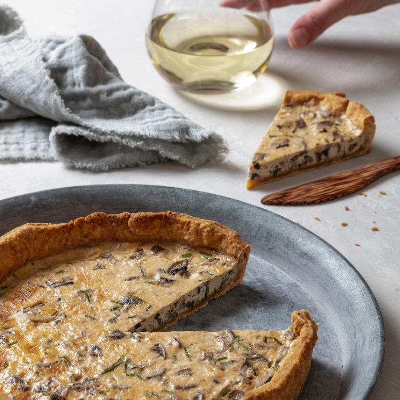 Tarte salée d'automne aux champignons : recette facile et savoureuse - Jardins