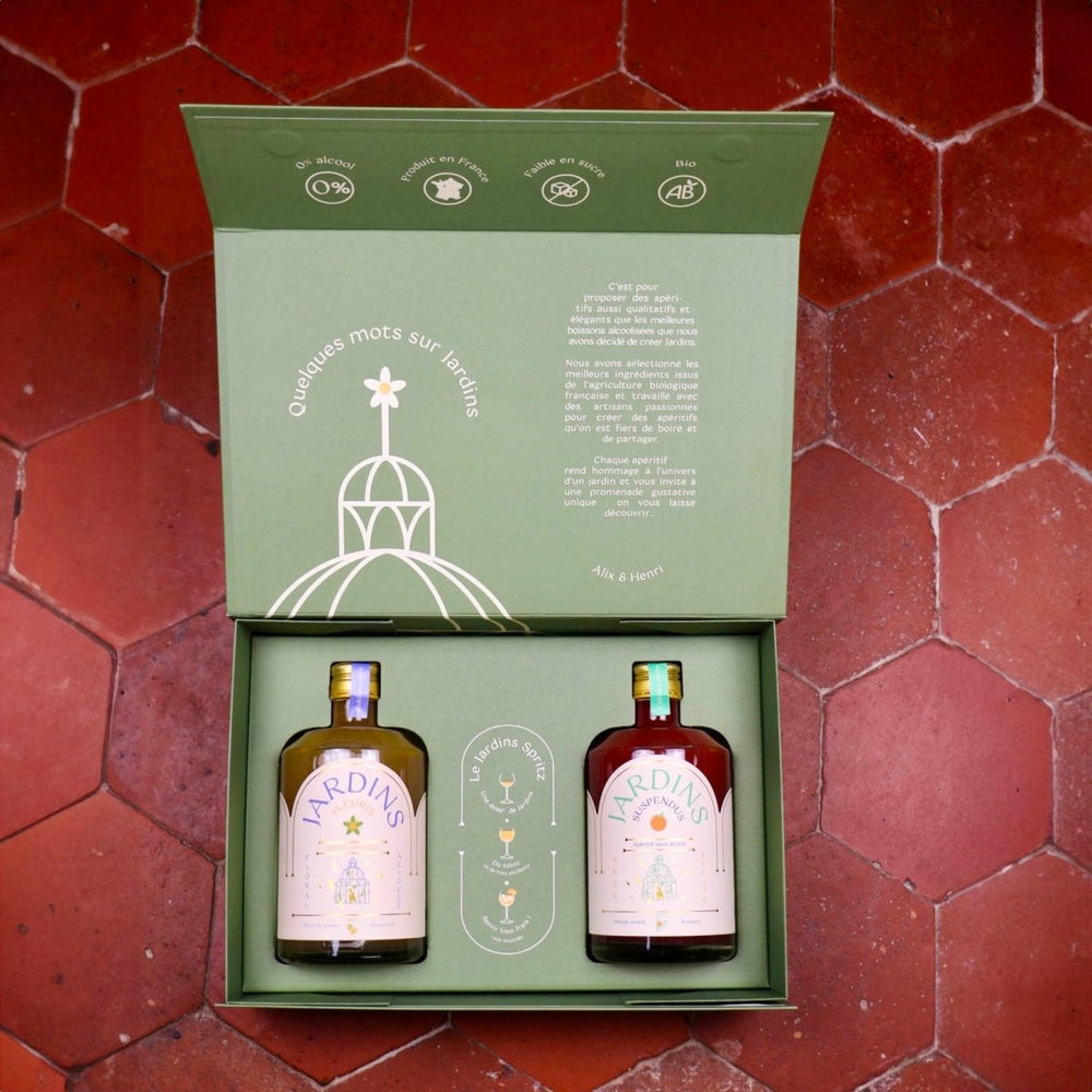 
                  
                    Coffret Cadeau - Grand format - Jardins Fleuris + Jardins Suspendus 70cl - Jardins - cocktail sans alcool
                  
                