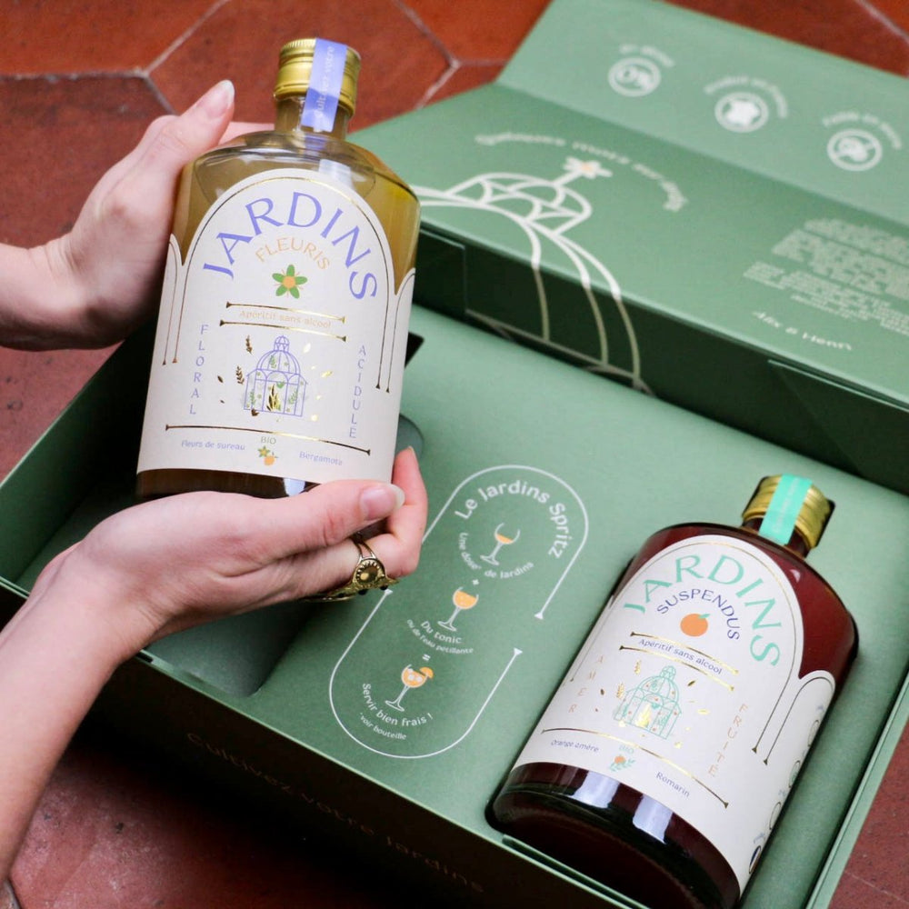 Coffret Cadeau - Grand format - Jardins Fleuris + Jardins Suspendus 70cl - Jardins - cocktail sans alcool